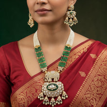 Gajraj Emerald Heritage Necklace Set