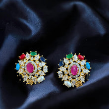 Navratna Royale Stud Earrings