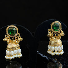 Ruby Pearl Royale Jhumkas