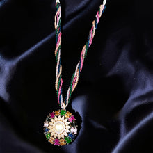 Prism Bloom Beaded Pendant Set