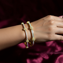 Flora Charm AD Bangles