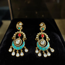 Rajsi Crimson Arc Polki Chandeliers