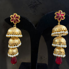 Gulbahar Pearl Jhumki Earrings
