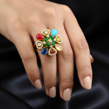 Navratna Pushpa Adjustable Ring