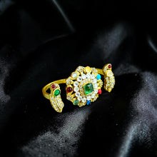 Navratna Mayura Adjustable Ring
