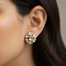 Noor Blossom Polki Studs