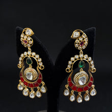 Rajsi Crimson Arc Polki Chandeliers