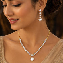 Royal Teardrop CZ Necklace Set