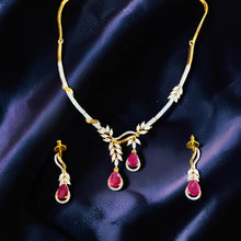 Leaf Cascade Necklace Set