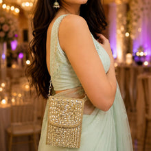 Midnight Mosaic Crystal Clutch