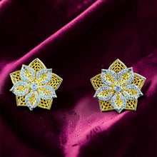 Royal Lotus Bloom Stud Earrings