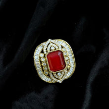 Rajwada Ruby Statement Ring