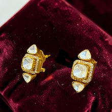 Ivory Polki Luxe Stud Earrings