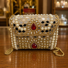Emerald Pearl Mosaic Luxe Clutch
