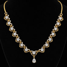 Celestial Heart American Diamond Necklace Set