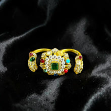 Navratna Mayura Adjustable Ring