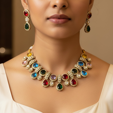 Navratna Rajsi Heritage Necklace Set