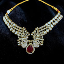 Ruby Mayura Royale Necklace Set