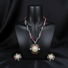 Prism Bloom Beaded Pendant Set