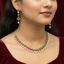 Pushpa Ratna Pearl Necklace Set