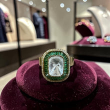 Ruby Halo Crystal Luxe Ring