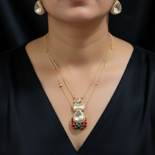 Chandrika Pearl Kundan Layered Pendant Set