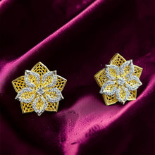 Royal Lotus Bloom Stud Earrings