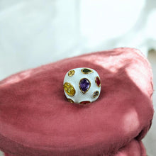 Navratna Meenakari Dome Ring