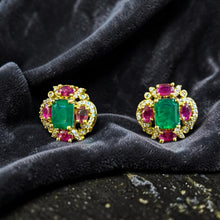 Emerald Royale Stud Earrings
