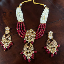 Ruby Noor Kundan Mala Set
