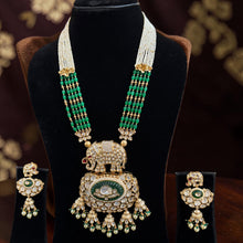 Gajraj Emerald Heritage Necklace Set
