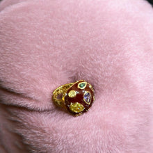 Navratna Meenakari Dome Ring