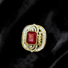 Rajwada Ruby Statement Ring