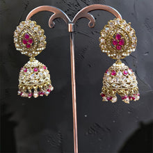 Ruby Pearl Heritage Jhumka Earrings
