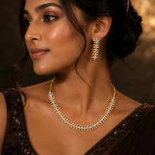 Celeste Vine American Diamond Necklace Set