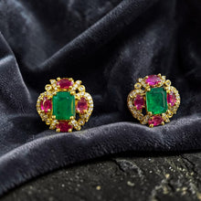 Emerald Royale Stud Earrings
