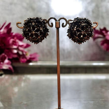 Midnight Elegance Black Crystal Earrings