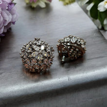 Multicolor Floral Gemstone Earrings