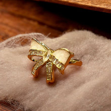 Elegant Gold Plated Bow Ring