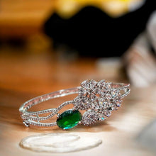 Emerald Elegance Aemrican Diamond Bangle