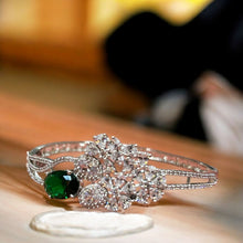 Emerald Elegance Aemrican Diamond Bangle