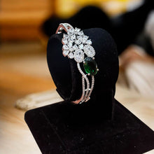 Emerald Elegance Aemrican Diamond Bangle