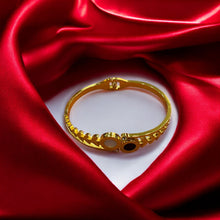 Evil Eye Harmony Gold Plated Bangle