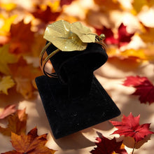 Golden Leaf Harmony Cuff Bracelet