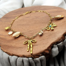 Boho Chic Gold Plated Charm Necklace