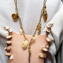 Boho Chic Gold Plated Charm Necklace