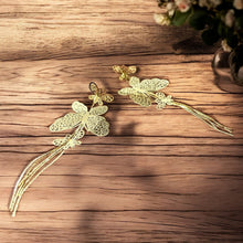 Filigree Butterfly Dangle Earrings