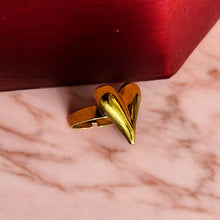 Golden Heart Statement Ring