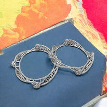 Filigree American Diamond Cuff Bangles