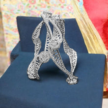 Filigree American Diamond Cuff Bangles